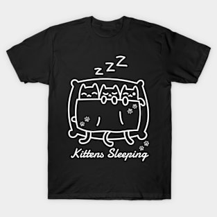 Kittens sleeping cute cats T-Shirt